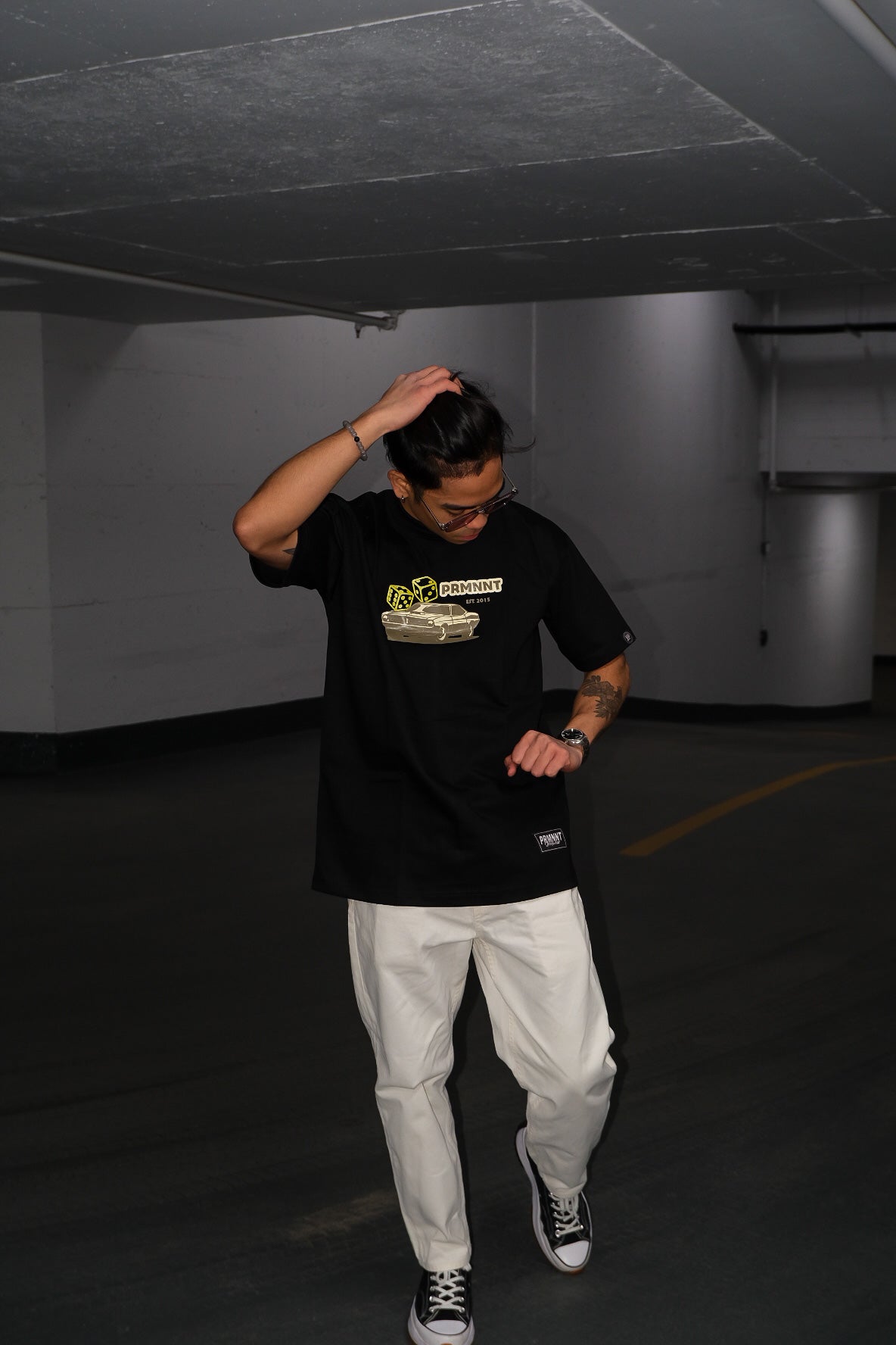 Lowkey Hustler Tee in Black