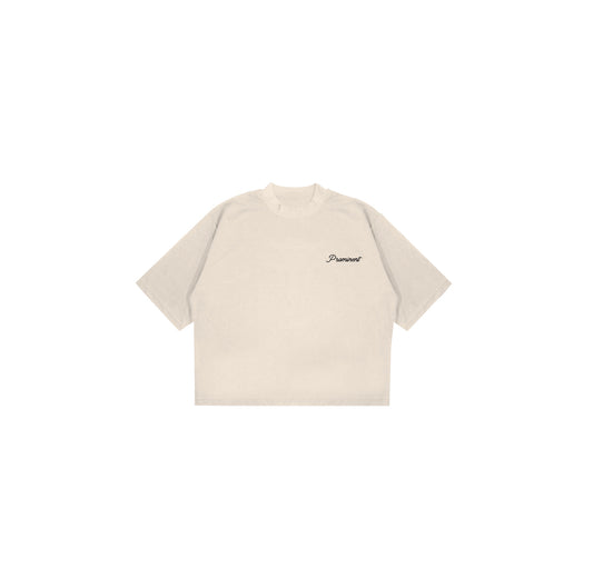 Script Logo Shirts in Beige
