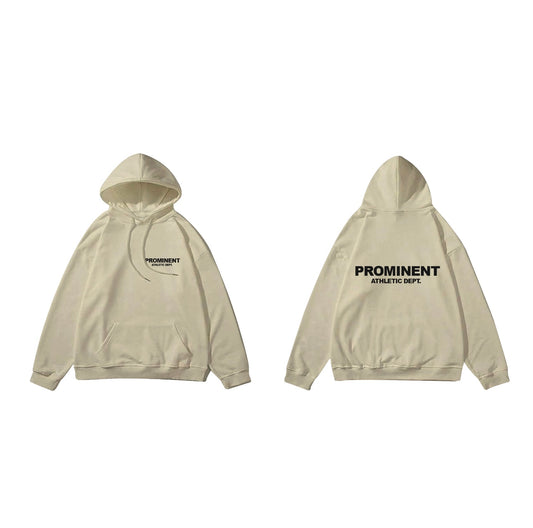Prominent Athletic Dept. Hoodie in Oat