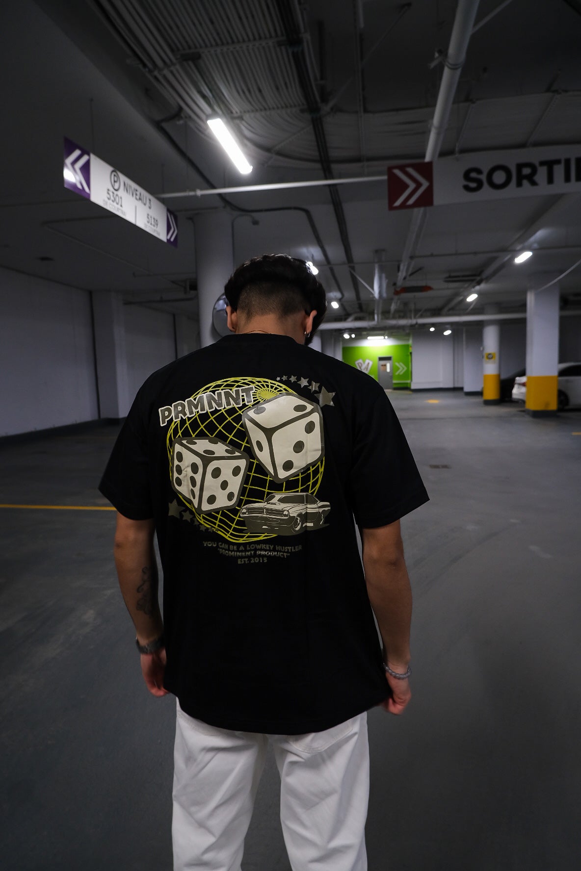 Lowkey Hustler Tee in Black