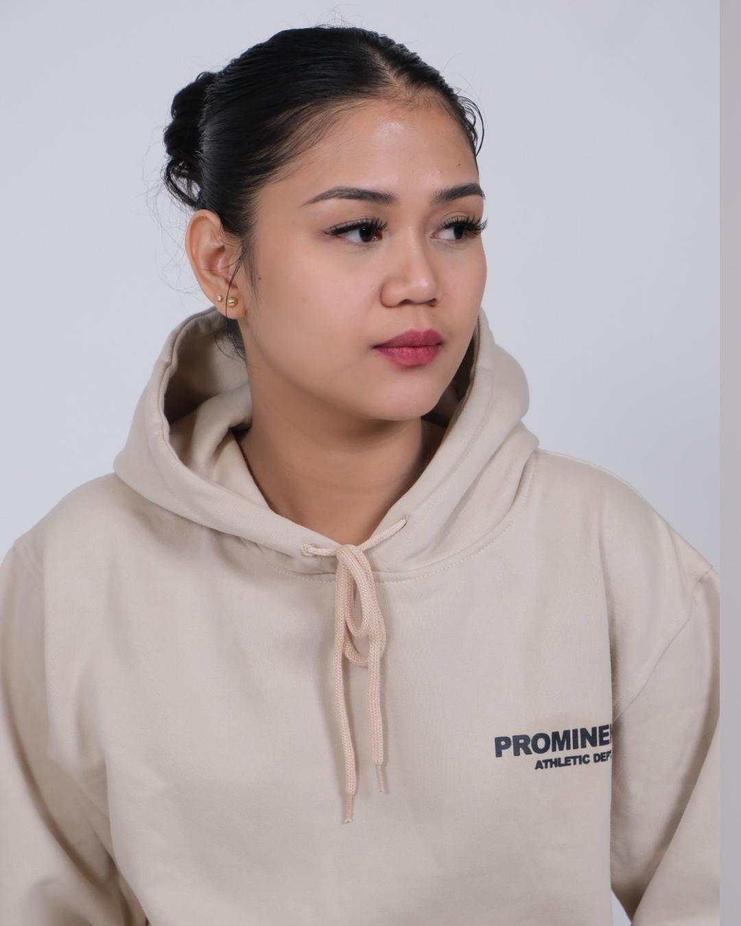 Prominent Athletic Dept. Hoodie in Oat