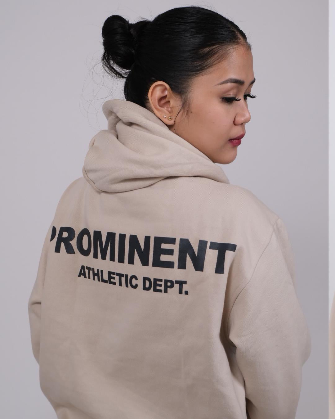 Prominent Athletic Dept. Hoodie in Oat