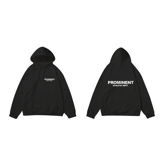 Prominent Athletic Dept. Hoodie in Black
