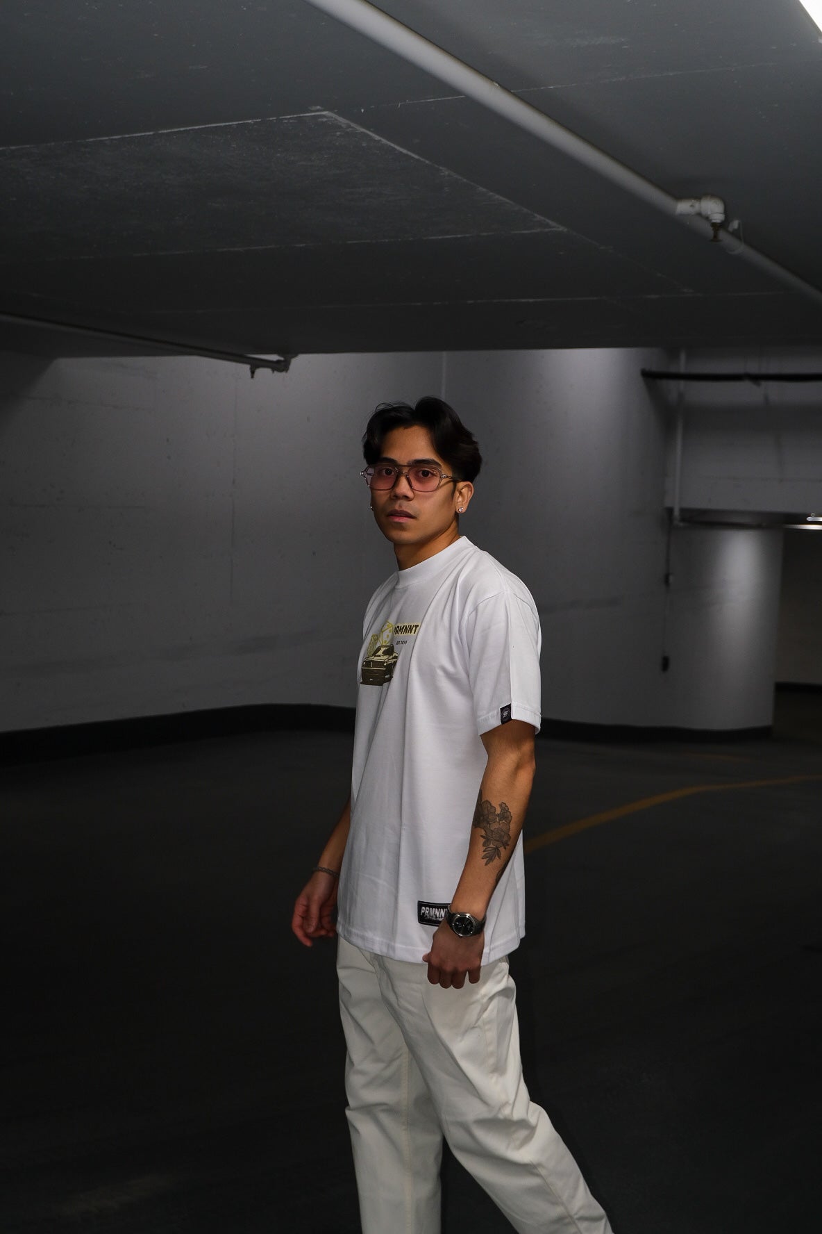 Lowkey Hustler Tee in White
