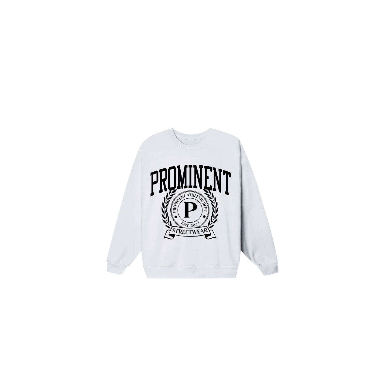 Prominent Athletic Dept. Sweatshirt in White