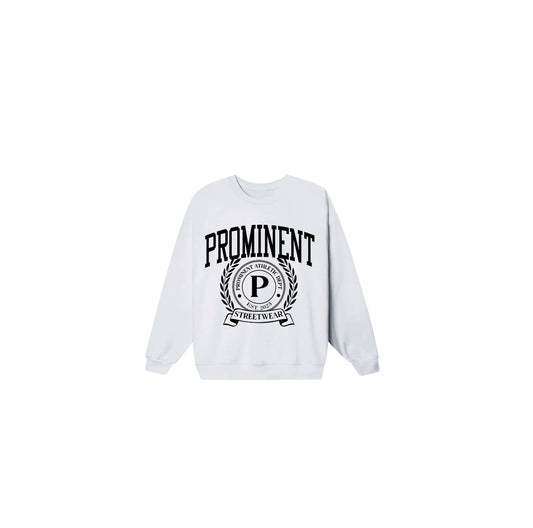 Prominent Athletic Dept. Sweatshirt in White