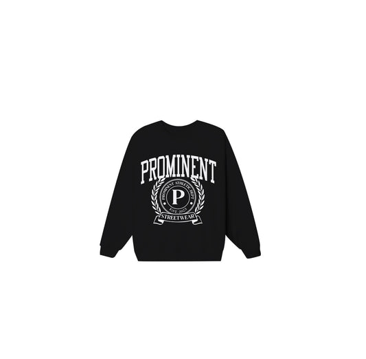 Prominent Athletic Dept. Sweatshirt in Black
