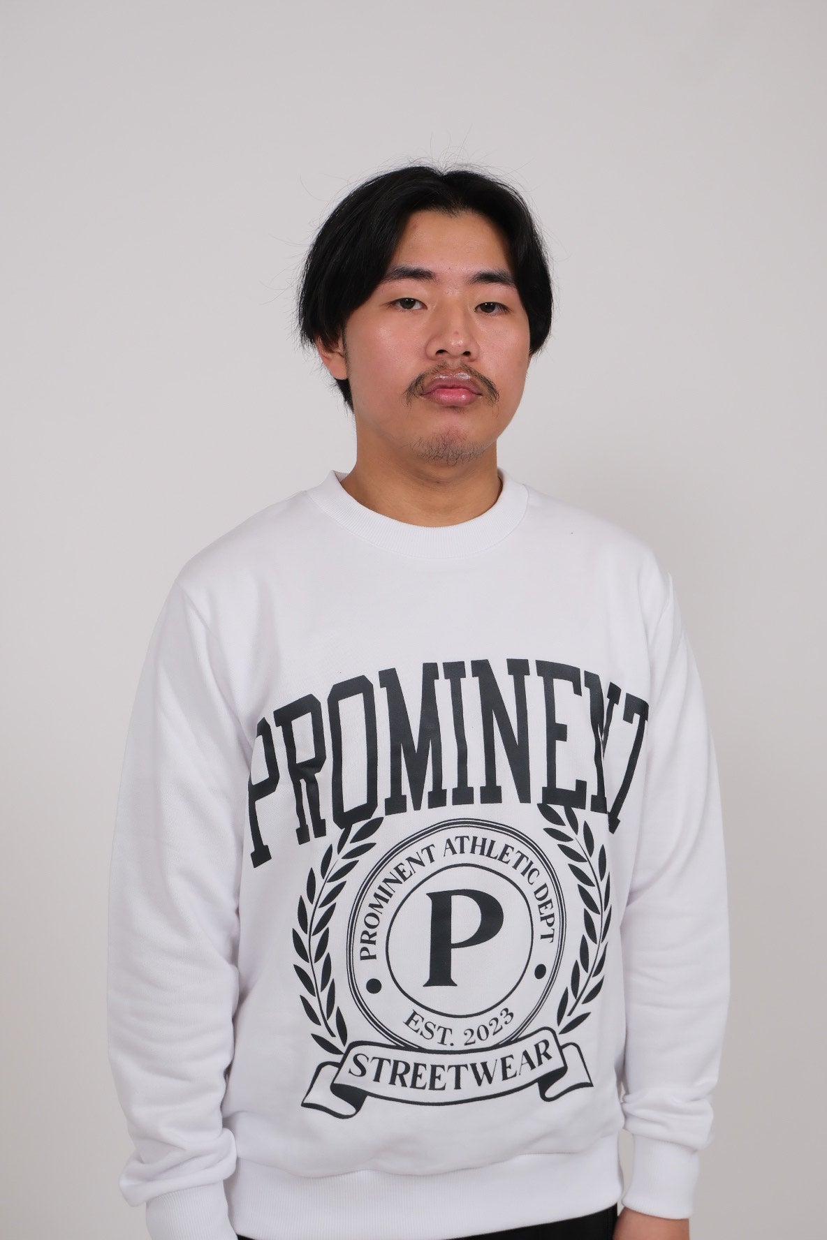 Prominent Athletic Dept. Sweatshirt in White