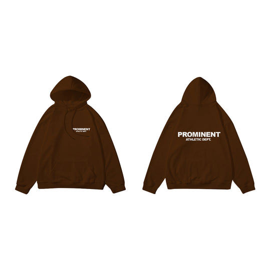 Prominent Athletic Dept. Hoodie in Brown