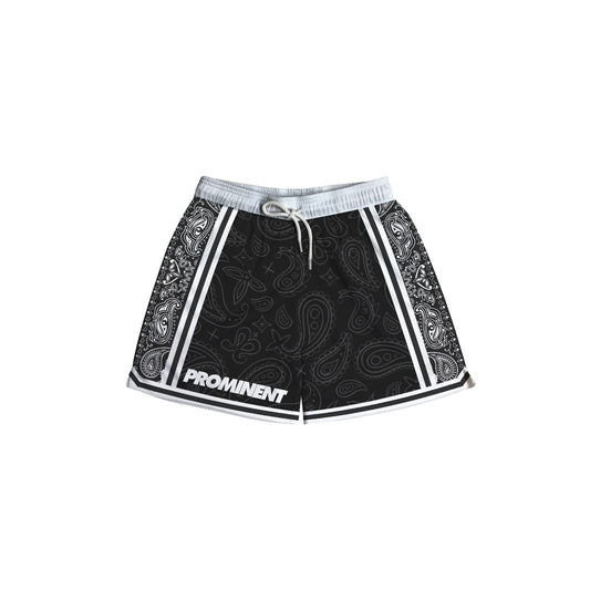 Paisley Mesh Short in Black