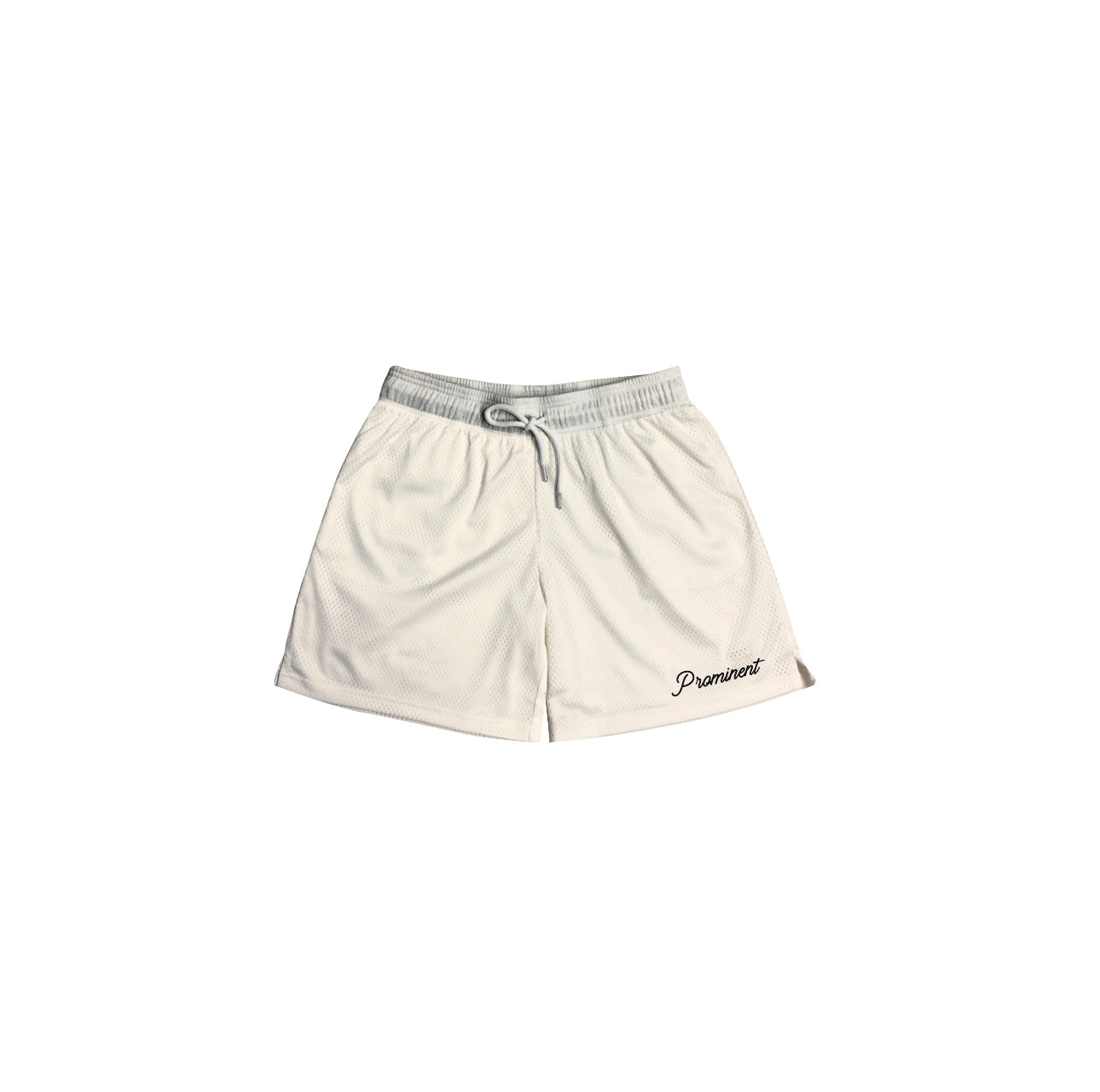 Script Logo Mesh Short in Beige