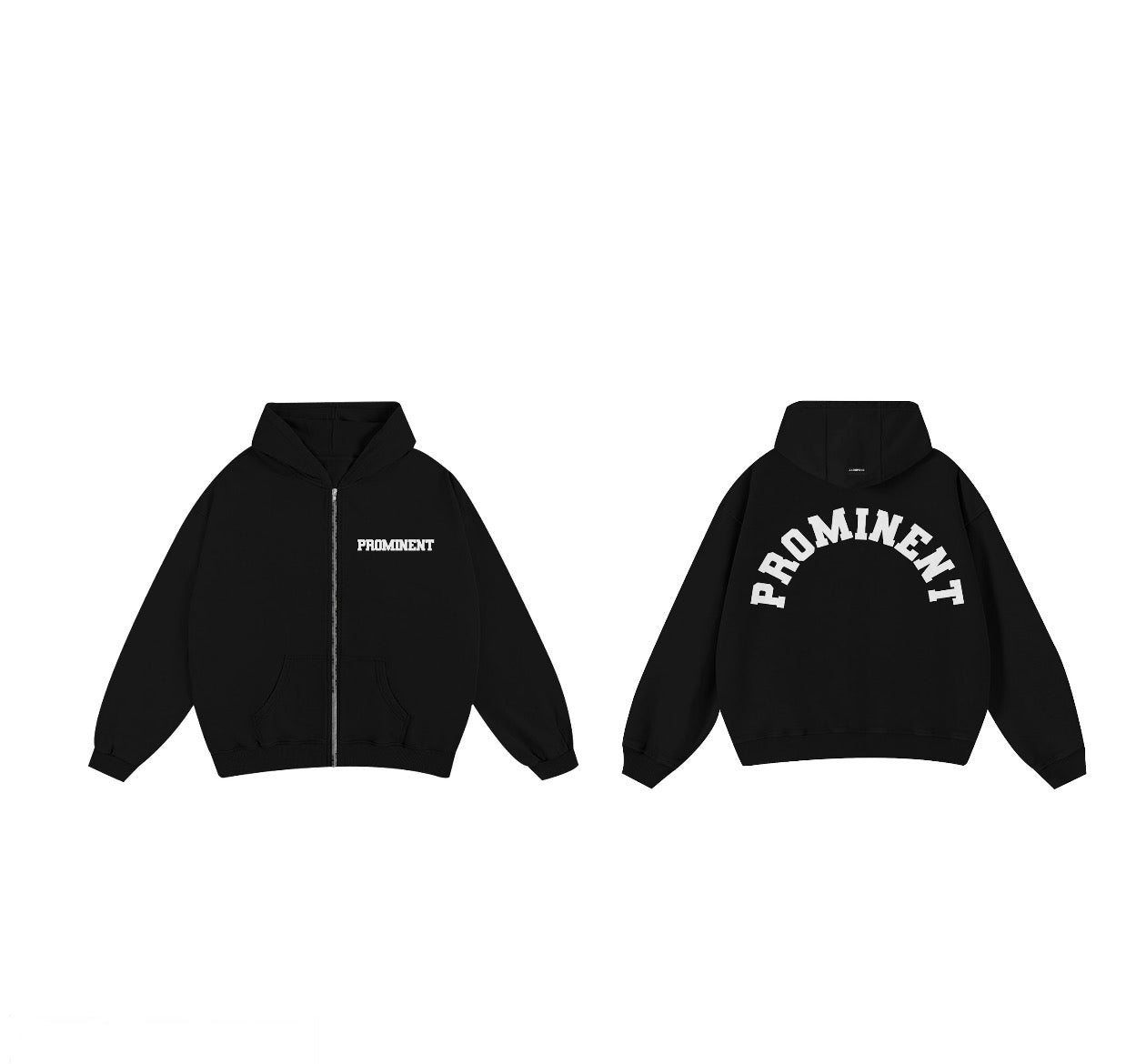 Black Hoodie Zip