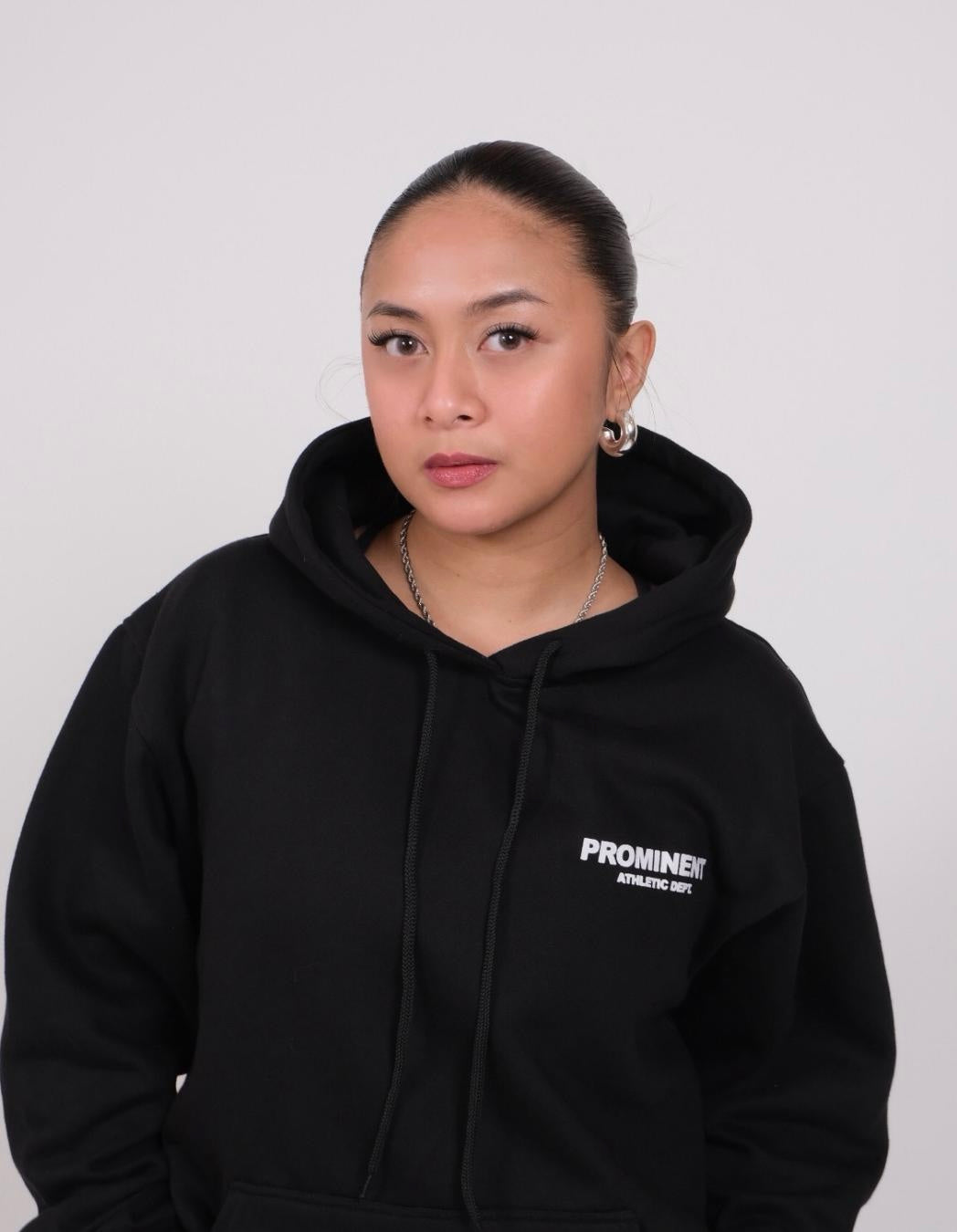 Prominent Athletic Dept. Hoodie in Black