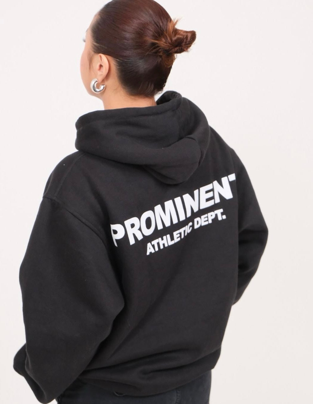 Prominent Athletic Dept. Hoodie in Black