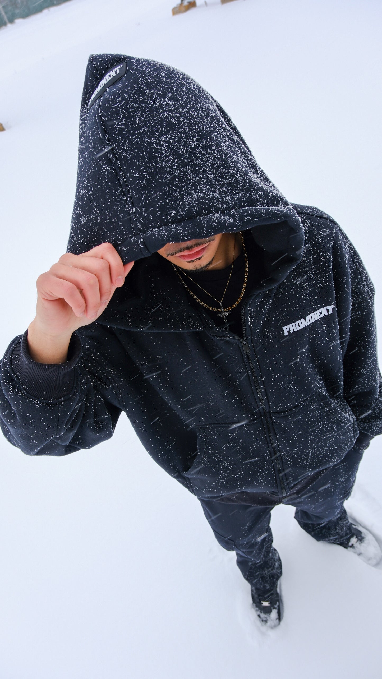 Black Hoodie Zip