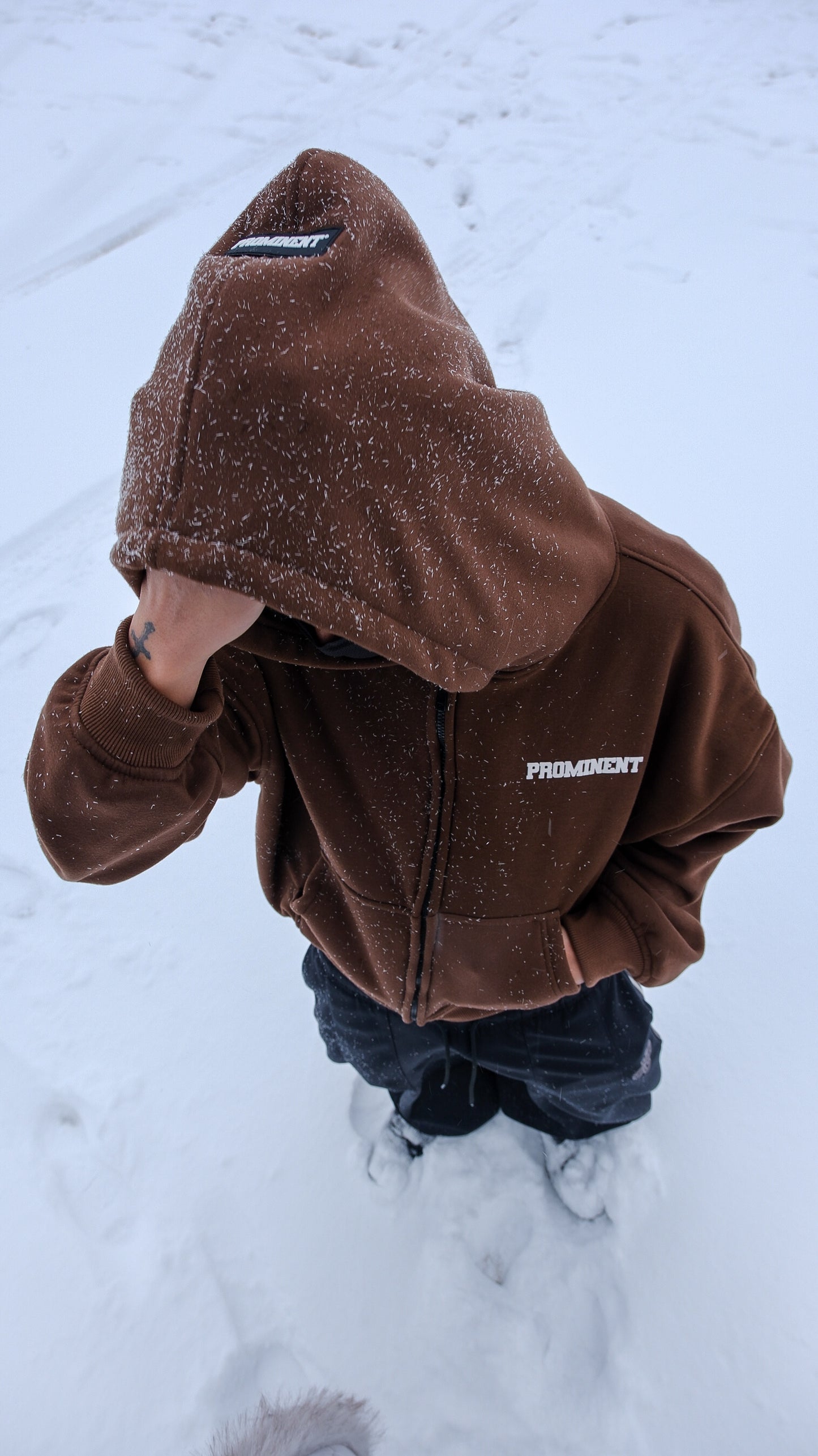 Brown Hoodie Zip