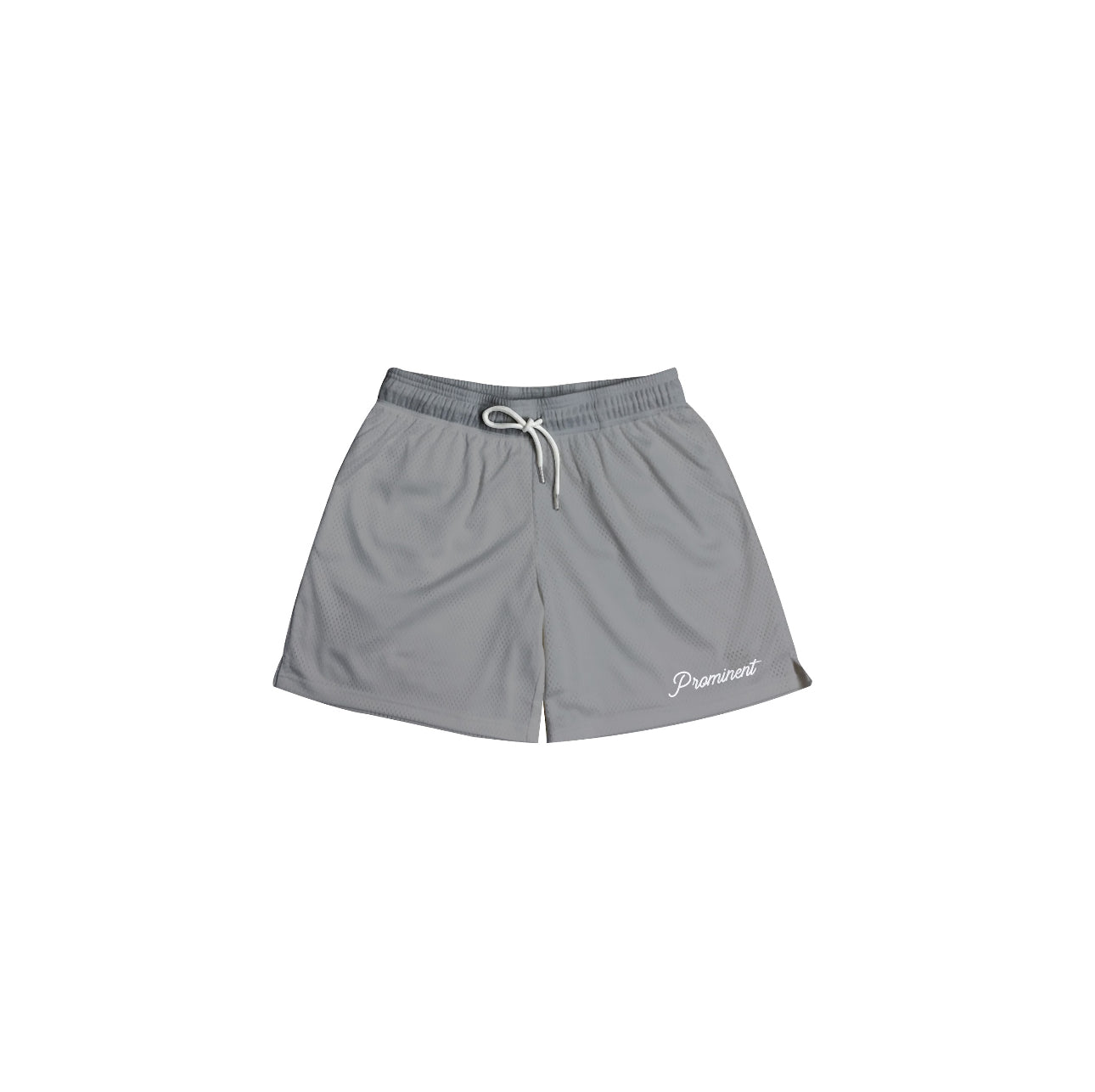 Script Logo Mesh Short in Gray