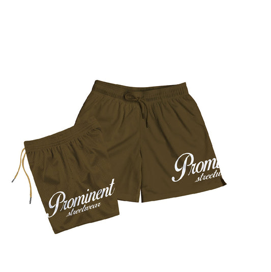 Prominent OG Plain Mesh Short in Brown